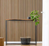 Panneaux muraux en bois à lattes acoustiques en chêne naturel Slatpanel®
