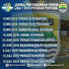 Persib bandung sangat antusias dalam menyongsong bergulirnya indonesia soccer championship (isc) 2016. Jadwal Pertandingan Persib Putaran Bobotoh Persib Pjtv Facebook