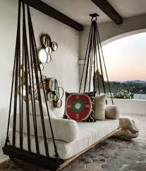 A Bay Area Home With Spanish Style Aphrochic Modern Soulful Style Outdoor Beds Furniture Decor