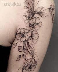 La taille de ce tatouage temporaire roses vintage est d'environ 10 cm x 4,5 cm (4 pouces x 1 4/5 pouces). Tatouage Fleur De Cerisier Noir Et Blanc Bracelet Feminin Tattoo Tatouage Taratatou Flowers Cer Tatouage Fleur De Cerisier Tatouage Fleur Fleur De Cerisier