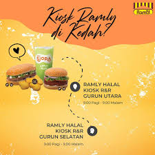 We choose two beef and two chicken patties. Menu Ramly Burger Gurun