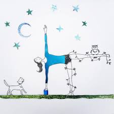 Half Moon Pose Yogaart Pets Iyengaryoga Ink Scrapbook Drawing Yoga Yogalove Illustration Illustrations Dr Arte De Yoga Yoga Dibujos Posturas De Yoga