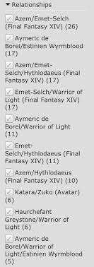 Post your AO3 top 10 relationships list in your Bookmarks and let other  people make assumptions about you. : rAO3