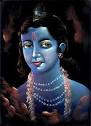 Amazon.com: DollsofIndia Face of Lord Krishna - Painting on Velvet ...