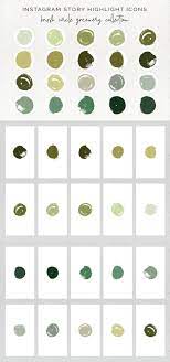 20 Instagram Story Highlight Icons Circle Insta Story Covers Brush Highlights Cover Green Colour Highlights Pastel Colored Story Cover Story Highlights Colored Highlights Instagram Design