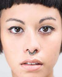 Square Septum Sterling Silver Septum Jewelry Septum Jewelry Clicker Septum Ring