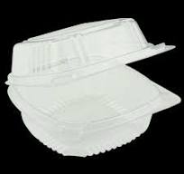 6 x 6 X 3" Compostable PLA Hinged Lid Container | Pactiv ...