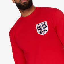 England mexico 86 retro shirt. Football Shirts Score Draw England 1966 World Cup Finals Long Sleeve No6 Jersey Mens Replica Retro
