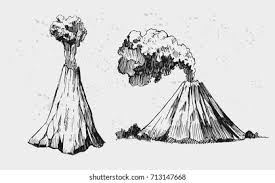 Volcano Drawing High Res Stock Images | Shutterstock