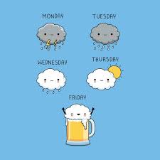 Weather Forecast Funny Doodles Cute Stories Funny Illustration