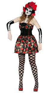 With over 1,400 stores across the united states, spirit halloween is the largest halloween retailer in north america. Ladies Day Of The Dead Costume Floral Skeleton Womens Halloween Fancy Dress Papootz Halloween Fancy Dress Costumes