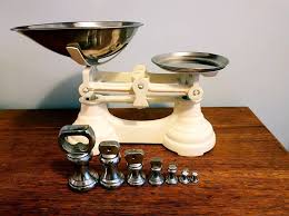 cast iron vintage kitchen scales