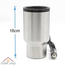 Nikmati seduhan kopi & teh dimana saja. Pemanas Air Mobil Stainless Steel Mug Pemanas Air Mobil 12v 450 Ml Pemanas Air Portable Shopee Indonesia