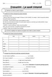 Exercice de math, français, histoire, géographie, sciences, chaque jour, ce sont des dizaines de nouveaux exercices qui sont ajoutés par aurélie, jeune institutrice. Passe Compose Ce2 Cycle 2 Exercice Evaluation Revision Lecon