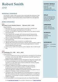 The typical daily responsibilities common to most cfo positions include accounting and reporting, management and budgeting, and strategy and planning. Cfo Resume Samples Qwikresume