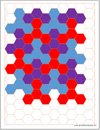 Hexagonal Graph Paper Template Spreadsheetshoppe