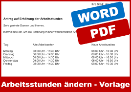 Antrag erhöhung arbeitszeit vorlage schön mindestlohn. Antrag Arbeitsstunden Erhohen Vorlage Convictorius