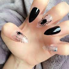Mar 05, 2020 · acrylic nails have been around for decades, but they've had a resurgence in recent years thanks to a combination of celebs, instagram, and our collective nail art obsession. Cool Doobys Stiletto Nails Spider Cobweb 24 Hand Painted Nails Gore Halloween Nails Cute Halloween Nails Halloween Nails Easy Gothic Nails