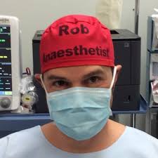 Doctor Puts His Name On His Surgical Cap