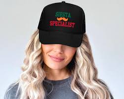 Siesta Specialist Trucker Hat, Nap Lover Mesh Cap, Funny Hispanic Heritage  Month Snapback, Latin Relaxation Humor Hat, Chill Vibes Hat