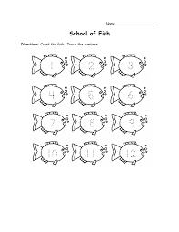 Numbers Worksheets For Preschool Trace Number Worksheet