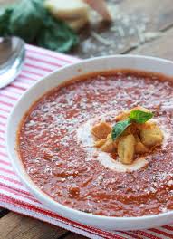 Ina Garten S Roasted Tomato Basil Soup Little Broken Recipe Roasted Tomato Basil Soup Tomato Basil Soup Roasted Tomatoes
