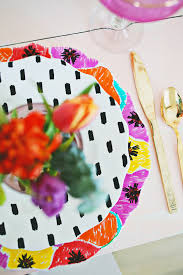 Cup of coffee and hand drawn floral ornament. Hand Painted Dish Set A Beautiful Mess