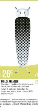 Planches à repasser chez coolblue : Offre Table A Repasser Sillage Chez E Leclerc