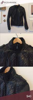 Guess Jacket Faux Leather Xs Guess Faux Leather Jacket Xs Quilted Throughout Great Fit Made In China Shell 100 P Leather Jacket Fashion Clothes Design