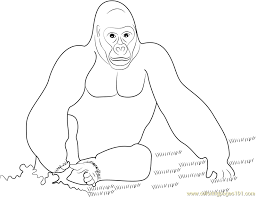 Check spelling or type a new query. King Kong Gorilla Coloring Page For Kids Free Gorilla Printable Coloring Pages Online For Kids Coloringpages101 Com Coloring Pages For Kids