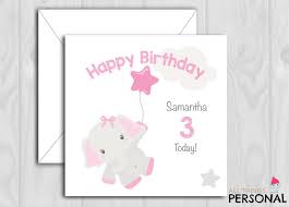 21st Birthday Wishes For Goddaughter Personalised Birthday Card For Daughter Granddaughter Sister Niece Goddaughter Friend 1st 2nd 3rd 4th 5th 6th Birthday Card Cute Elephants Personalized Birthday Cards Birthday Wishes For Kids Dad Birthday Card