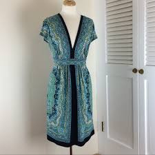 London Times Dress Paisley Size 12