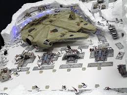 Starwars #squadrons #diorama in anticipation for the release of star wars squadrons, i've decided to build a diorama featuring. The Battle Of Hoth From Star Wars Recreated As A Tabletop Gaming Table For The Salute 2015 Wargaming Show In The Uk