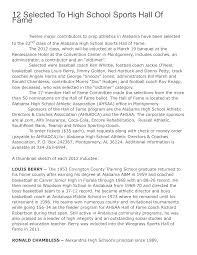 12 Selected To High School Sports Hall Of Fame