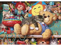 The 1000 piece jigsaw puzzles from dowdle folk art are the best puzzles for adults. Gibsons Snoozing On The Ted 1000 Piece Cat Jigsaw Puzzle G6281 Gibsons Jigsaws Hixxysoft