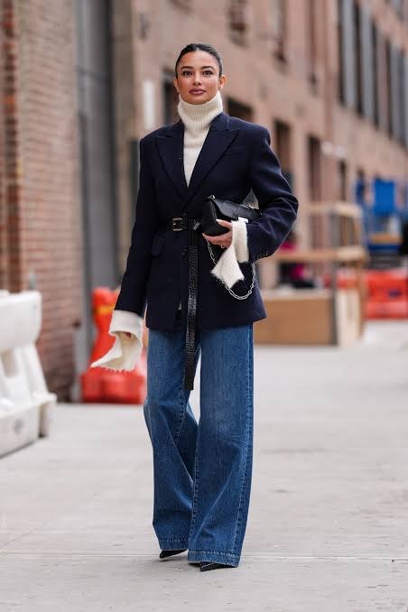 How to Style Wide-Leg Jeans Like a Fashion Pro | Glamour