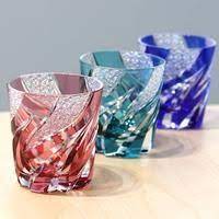 江戸切子 ロックグラス homura 焔 瑠璃 haku硝子 日本工芸堂 工芸品のギフト 逸品に出合えるサイト 江戸切子 切子 ロックグラス