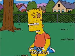However, the vocabulary of everyday life is quite interesting to listen to, especially the american slang. 14x11 Bart Simpson Sad Gif Find On Gifer