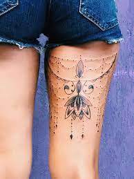 Tattoo Tatuagemfeminina Ink Ornamentaltattoo Thigh Tattoos Women Tattoos Thigh Tattoo