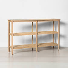 Made from a combination of solid and composite wood. Short 3 Shelf Wood Cane Bookcase Hearth Hand With Magnolia Target