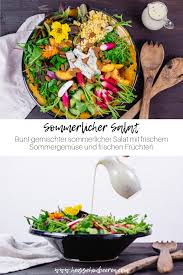 Sommerlicher Gemischter Salat Rezept Sommersalat Gemischter Salat Frisches Obst Und Gemuse