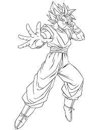 Dragon Ball Gt Goku Ssj Coloring Page Coloring Pages Dragon Ball Dragon Ball Z