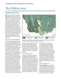 The Driftless Area: The extent of unglaciated and similar terrains in  Wisconsin, Illinois, Iowa, and Minnesota – WGNHS – UW–Madison