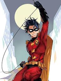 Black And Red Batman Cartoon Tim Drake Robin Red And Black Jacket Jpg 496 660 Batman Sidekicks Dc Comics Batman Tim Drake
