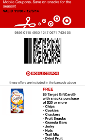 Get target gift card discount code. Target 5 Target Gift Card With 20 Snack Purchase Plus Coupon Stacks All Natural Savings