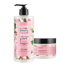 Love Beauty And Planet Body Wash And Scrub Murumuru Butter Sugar Rose 16 Oz And 9 Oz Walmart Com Body Wash Bath And Body Care Beauty Planet