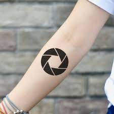 Aperture Temporary Tattoo Sticker Set Of 2 Dovme