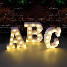 Aprende con nosotros como hacer letras gigantes en madrea iluminadas para bodas; Diy Led Letras Numeros Noche Luz 3d Pared Colgante Decoracion Boda Cumpleanos Fiesta Alfabeto Digitos Simbolo Signo Sin Bateria Decoraciones Diy De Fiestas Aliexpress