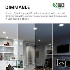 The downlight fits in the same size opening as an r30 bulb. Led Recessed Lighting Kit 6 Inch Slim Led Lighting Sunco Sunco Lighting