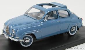 Neo Scale Models Neo18021 Scale 1 18 Saab 96 1963 Open Roof Blue Scale Models Saab Model